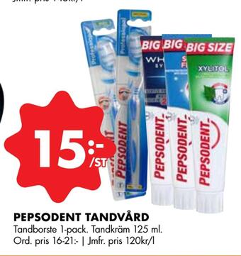ÖoB Pepsodent tandvård erbjuda