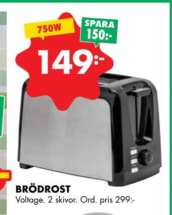 ÖoB Brödrost erbjuda