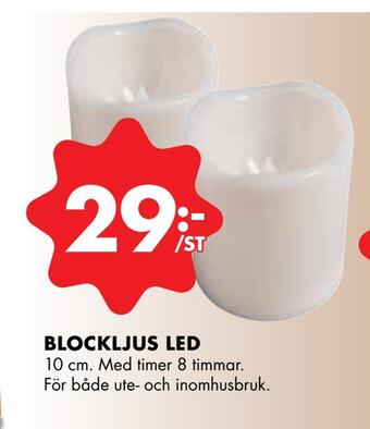 ÖoB Blockljus led erbjuda