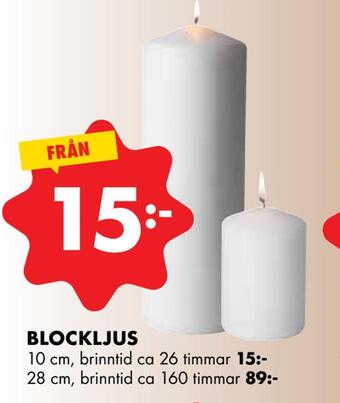 ÖoB Blockljus erbjuda