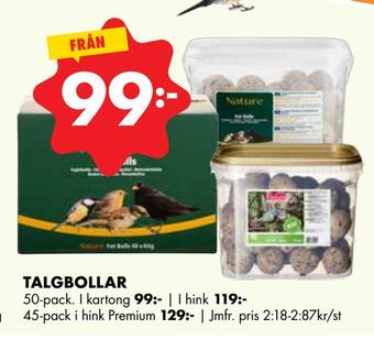 ÖoB Talgbollar erbjuda