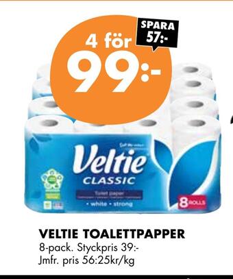 ÖoB Veltie toalettpapper erbjuda