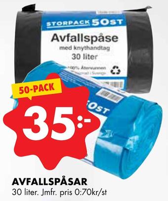 ÖoB Avfallspåsar erbjuda