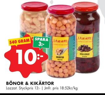 ÖoB Bönor & kikärtor erbjuda
