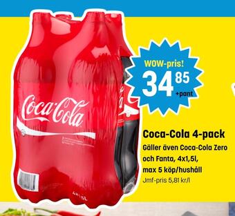 Eurocash Coca-cola 4-pack erbjuda