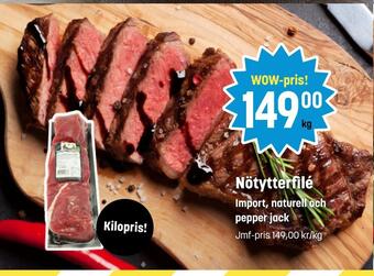 Nötytterfilé