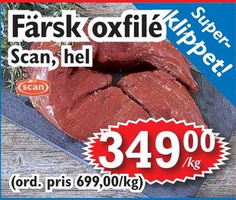 T-jarlen Färsk oxfilé erbjuda