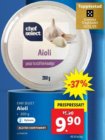 Lidl CHEF SELECT Aioli erbjuda