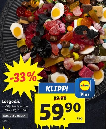 Lidl Lösgodis erbjuda