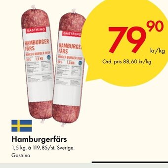Snabbgross Hamburgerfärs erbjuda
