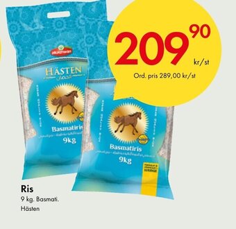 Ris 9 kg. Basmati. Hästen