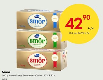 Snabbgross Smör 500 g. Normalsaltat, Extrasaltat & Osaltat. 80% & 82%. Valio erbjuda