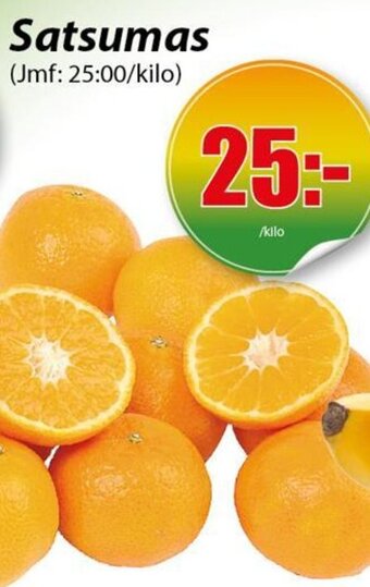 Extra Mjällby Stormarknad Satsumas erbjuda