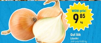 Gul lök Lösvikt