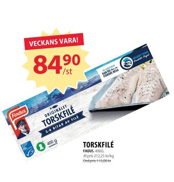 Findus torskfilé
