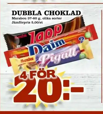 Matdax Dubbla choklad erbjuda