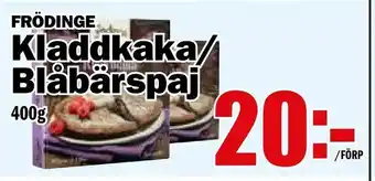 Matdax Kladdkaka/ Blåbärspaj erbjuda
