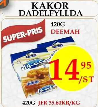 Matmixen Kakor Dadelfyllda erbjuda