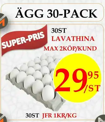 Matmixen Ägg 30-pack erbjuda