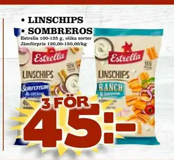 Matvärlden Tensta linschips • sombreros erbjuda