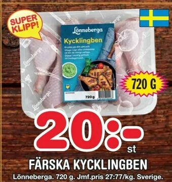 Nya Pulsen Färska kycklingben erbjuda