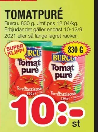 Nya Pulsen Tomatpuré erbjuda