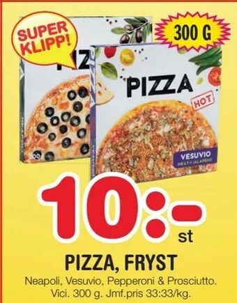 Nya Pulsen Pizza, fryst erbjuda