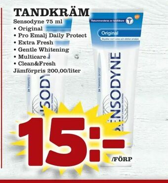 Supergrossen Tandkräm erbjuda