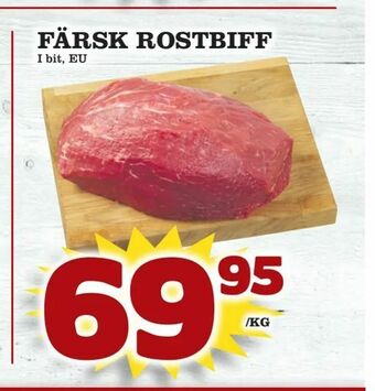 Supergrossen Färsk rostbiff erbjuda