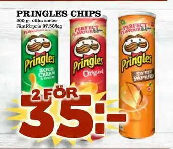 Supergrossen Pringles chips erbjuda