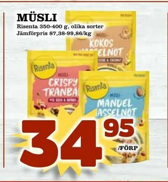 Supergrossen Müsli erbjuda