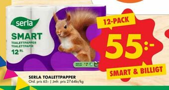 ÖoB Serla toalettpapper erbjuda