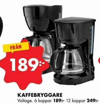 ÖoB Kaffebryggare erbjuda