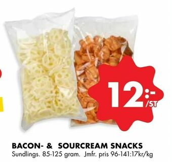 ÖoB Bacon- & sourcream snacks erbjuda