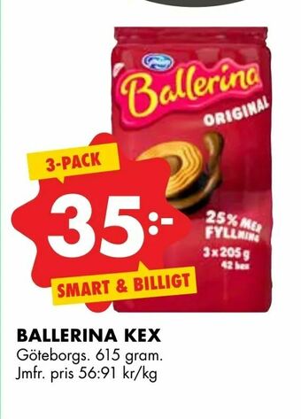 ÖoB Ballerina kex erbjuda