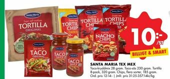 ÖoB Santa maria tex mex erbjuda