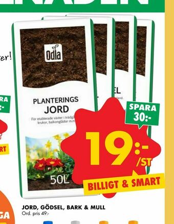 ÖoB Jord, gödsel, bark & mull erbjuda