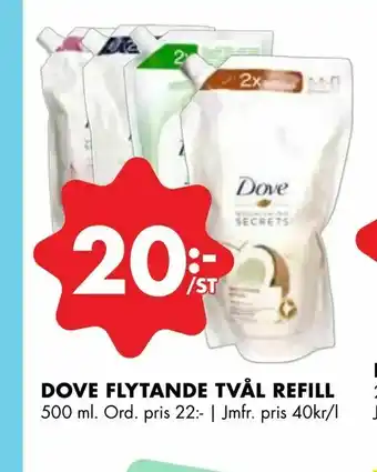 Dove flytande tvål refill