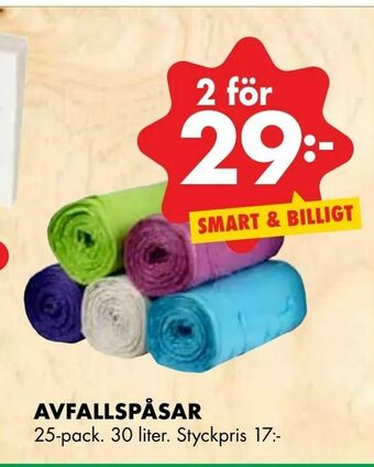 ÖoB Avfallspåsar erbjuda
