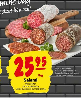 City Gross Salami erbjuda