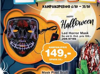 Lekextra Led horror mask erbjuda