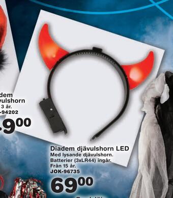 Lekextra Diadem djävulshorn led erbjuda