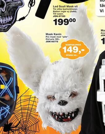 Lekextra Mask kanin erbjuda