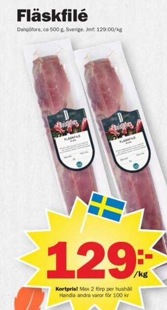 Pekås Fläskfilé Dalsjöfors erbjuda