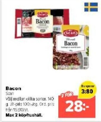 Coop Extra Bacon Scan erbjuda