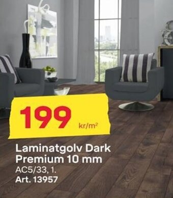 Byggmax Laminatgolv Dark Premium 10 mm erbjuda