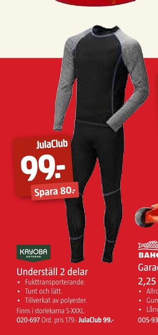 Jula Underställ 2 delar erbjuda