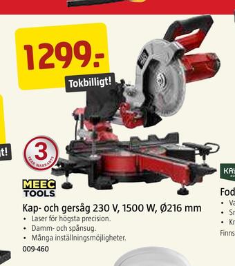 Jula Kap- och gersåg 230 v, 1500 w, ø216 mm erbjuda