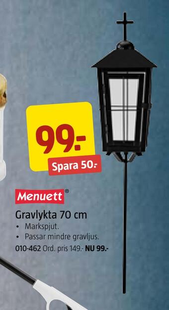 Jula Gravlykta 70 cm erbjuda