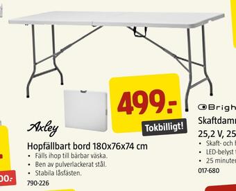 Jula Hopfällbart bord 180x76x74 cm erbjuda